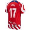 Officiële Voetbalshirt Atlético Madrid Saul 17 Thuis 2022-23 - Heren